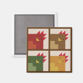 チキンバーンキルトマグネット マグネット (正面/裏面)