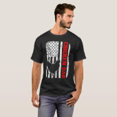 チキンパパ米国国旗 Tシャツ (正面フル)