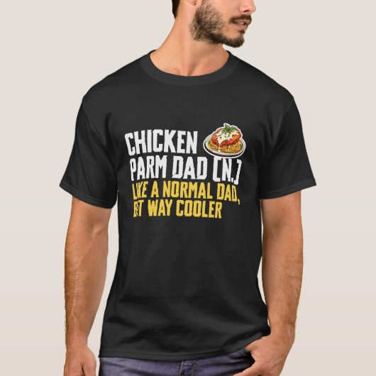 チキンパルムお父さん 父の日ギフト Tシャツ (正面)