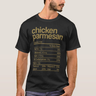 チキンパルメザンの栄養成分表示 感謝祭 クリスマス Tシャツ