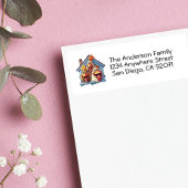 チキンパーソナライズされたおもしろい差出人住所ラベル ラベル