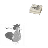 チキンパーソナライズされたデザイン ラバースタンプ (押印)