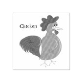 チキンパーソナライズされたデザイン ラバースタンプ (インプリント)