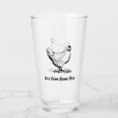 チキンパーソナライズされたファーム タンブラーグラス (裏面)