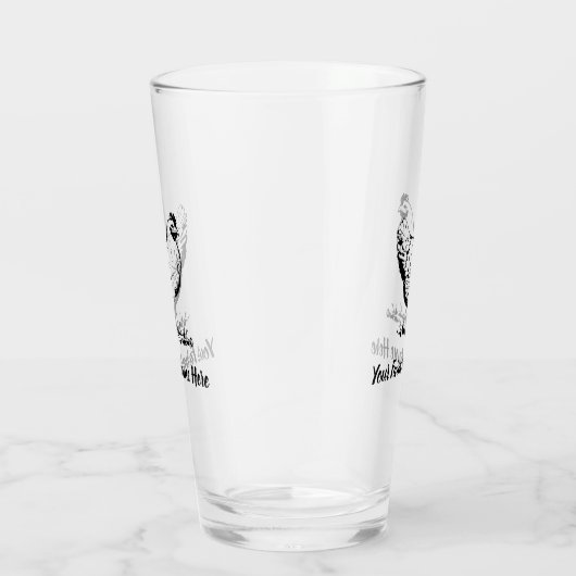 チキンパーソナライズされたファーム タンブラーグラス (右)