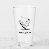 チキンパーソナライズされたファーム タンブラーグラス (正面)