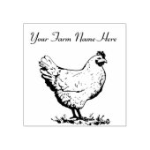 チキンパーソナライズされた ラバースタンプ (インプリント)