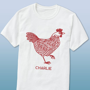 チキンパーソナライズされた Tシャツ