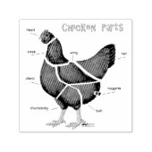 チキンパーツ セルフインキングスタンプ (デザイン)