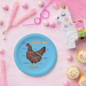 チキンパーツ ペーパープレート (パーティー)