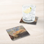 チキンパーティーコースター スクエアペーパーコースター (インサイチュ)