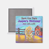 チキンパーティーセンター マグネット (正面/裏面)