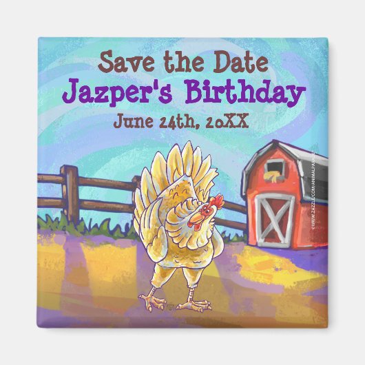 チキンパーティーセンター マグネット (正面)