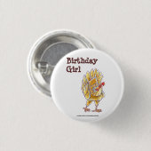 チキンパーティーセンター 缶バッジ (正面&裏面)