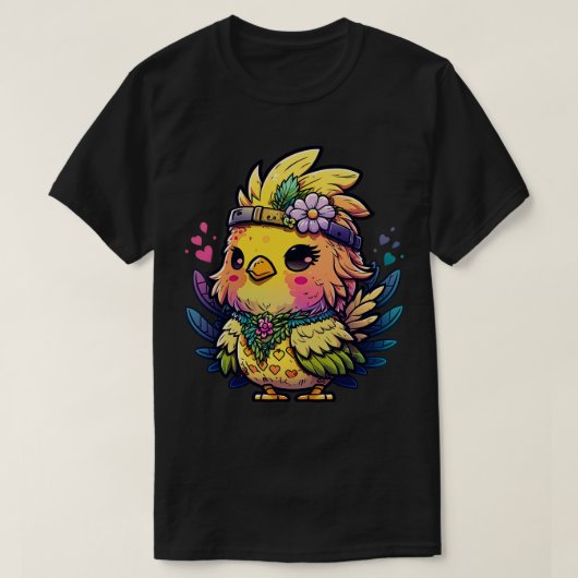 チキンヒッピー1 Tシャツ (デザイン正面)