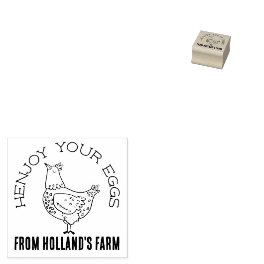 チキンビジネスおもしろいカスタム卵スタンプ ラバースタンプ (押印)