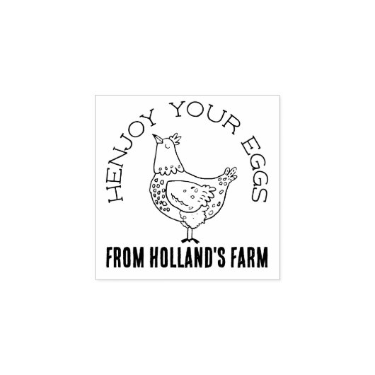 チキンビジネスおもしろいカスタム卵スタンプ ラバースタンプ (インプリント)