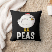 チキンピースビーガンキュートチキンベビーパン クッション (ブランケット)