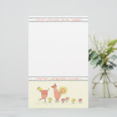 チキンファミリーサンキューノート紙 便箋 (スタンド正面)