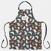 チキンファミリーファームハウスモノグラム エプロン (正面)