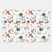 チキンファミリーファームハウスラッピング紙 ラッピングペーパーシート (正面2)