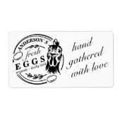 チキンファミリーファーム卵カートンラベル ラベル (正面)