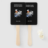 チキンファミリー懇親会クックアウトカスタム ハンドファン (正面&裏面)