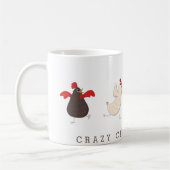 チキンファンキーチキン熱狂するレディーマグ コーヒーマグカップ (左)