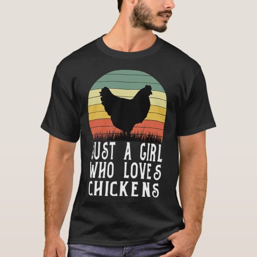 チキンファームが大好きな女の子 Tシャツ (正面)