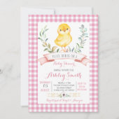 チキンファームの赤ちゃんシャワーの招待状 招待状 (正面)
