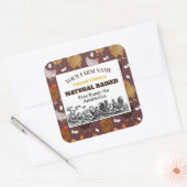 チキンファームカスタムレーベルシール スクエアシール (封筒)