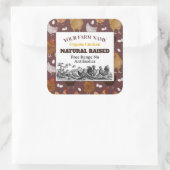 チキンファームカスタムレーベルシール スクエアシール (バッグ)