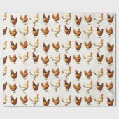 チキンファームハウスヘングランジヴィンテージバードカントリー ラッピングペーパー (フラット)