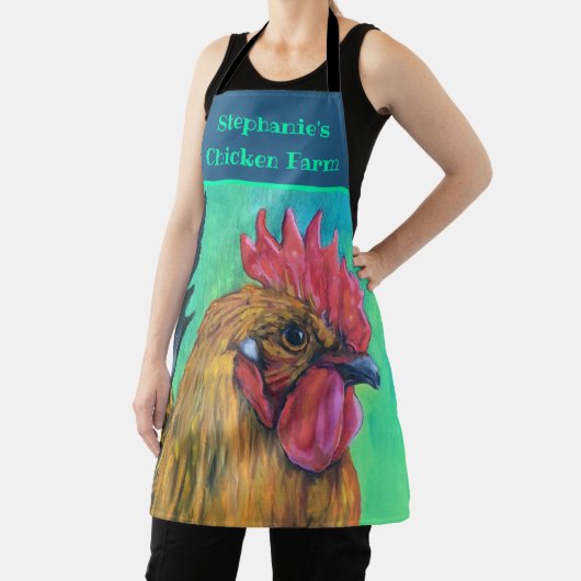 チキンファームパーソナライズされた エプロン (インサイチュ)