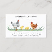 チキンファームフリーレンジ卵QRコード 名刺 (正面)