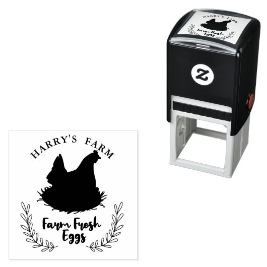 チキンファームフレッシュエッグテーマ セルフインキングスタンプ (インサイチュ)