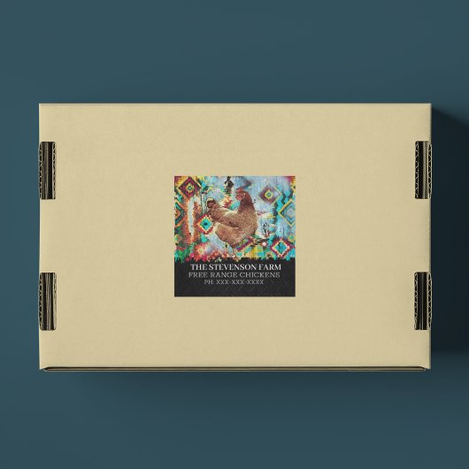 チキンファームブロイラーミートバーズフリーレンジスクエア スクエアシール