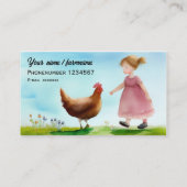 チキンファームラシックオーガニック コーリングカード (裏面)