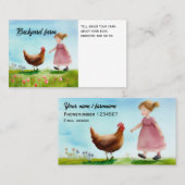 チキンファームラシックオーガニック コーリングカード (正面/裏面)