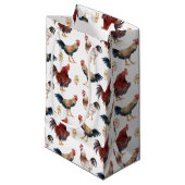 チキンファーム動物のパターン スモールペーパーバッグ (正面アングル)