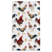 チキンファーム動物のパターン スモールペーパーバッグ (正面)