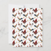 チキンファーム動物ノートカード ノートカード (裏面)