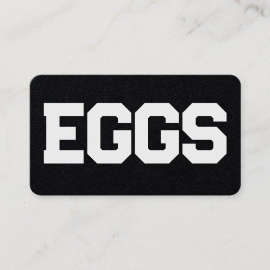 チキンファーム生卵 名刺 (正面)