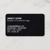 チキンファーム生卵 名刺 (裏面)