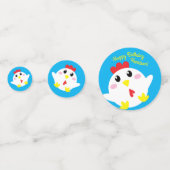 チキンファーム誕生日パーティーキッズ コンフェッティ (正面)