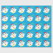 チキンファーム誕生日パーティーキッズ ラッピングペーパー (フラット)