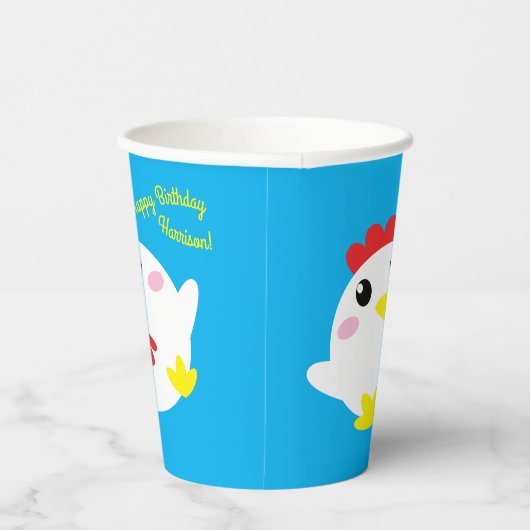 チキンファーム誕生日パーティーキッズ 紙コップ (右)