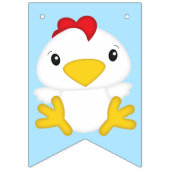 チキンファーム誕生日パーティー バンティングフラッグ (第1の旗)