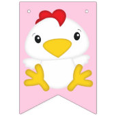 チキンファーム誕生日パーティー バンティングフラッグ (第1の旗)