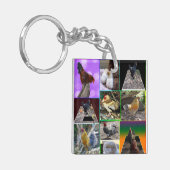 チキンフォトのコラージ、 キーホルダー (正面左)